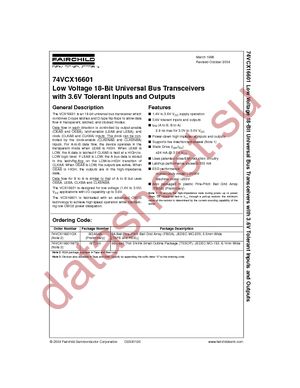 74VCX16601MTD datasheet  